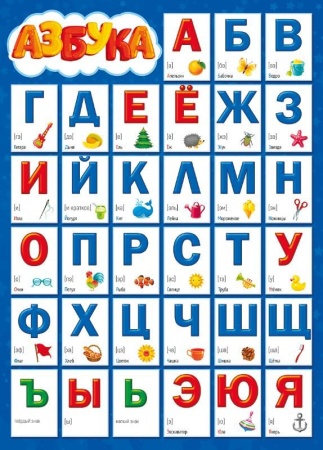 Плакат двусторонний "Азбука/Прописные буквы" 071.128 - купить в интернет-магазине «Буратино»