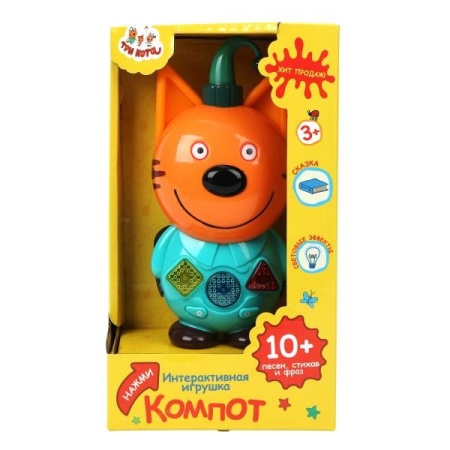 Сказочник Компот 10+ песен,стихов,фраз Три Кота в кор. Умка в кор.96шт HT1072-WOD - купить в интернет-магазине «Буратино»