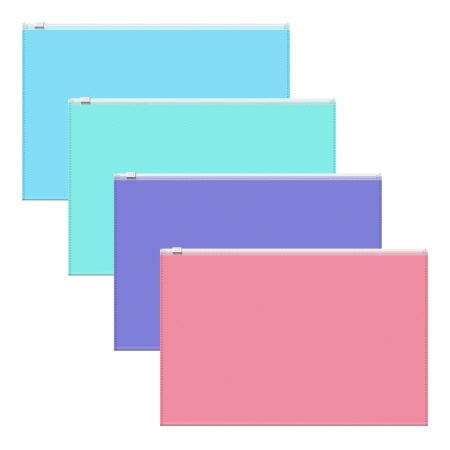 Zip-пакет пластиковый ErichKrause Diagonal Pastel, B5, непрозрачный, ассорти - купить в интернет-магазине «Буратино»