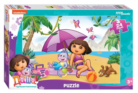 Мозаика "puzzle" maxi 24 "Даша-путешественница" (Никелодеон) 90050 - купить в интернет-магазине «Буратино»