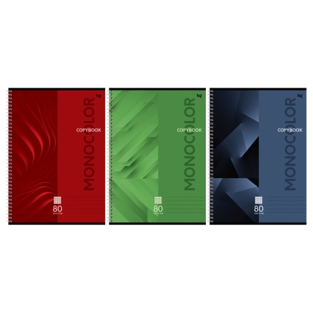 Тетрадь 80л., А4, клетка, на гребне BG "Monocolor. Classic" Т4гр80 63257 - купить в интернет-магазине «Буратино»