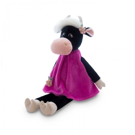 Игрушка Мягконабивная Коровка Даша в Бархатном Платье, 28см (MT-MRT022008-28) MT-MRT022008-28 - купить в интернет-магазине «Буратино»