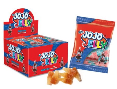 JOJO JELLY Кола жевательный мармелад в обсыпке, блок 24 шт. (20г х 24 х 12) КТ94668 - купить в интернет-магазине «Буратино»