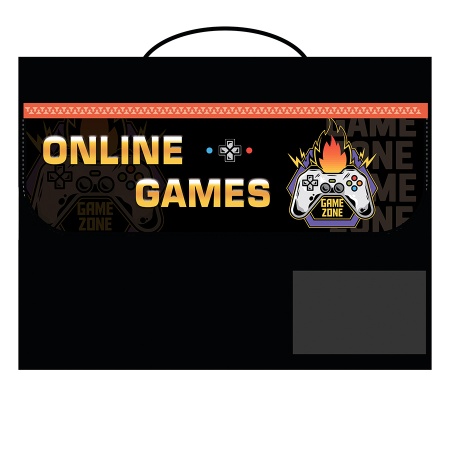 Папка для труда А4 раскладная на липучке, ткань, GAME ZONE, ПТР-10 - купить в интернет-магазине «Буратино»