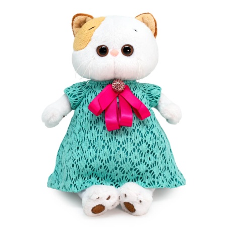 LK27-121 Игрушка Кошечка Ли-Ли в ажурном платье с бантом - купить в интернет-магазине «Буратино»