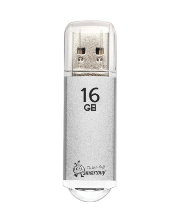 Флеш-диск 16 GB, SMARTBUY V-Cut, USB 2.0, металлический корпус, серебристый, SB16GBVC-S - купить в интернет-магазине «Буратино»