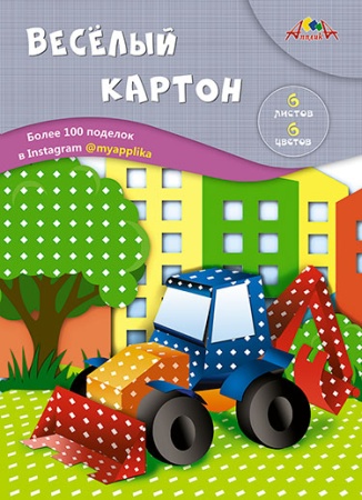 Цветной веселый картон двусторонний А4 6цв. "Ромбики" С0151-06 - купить в интернет-магазине «Буратино»