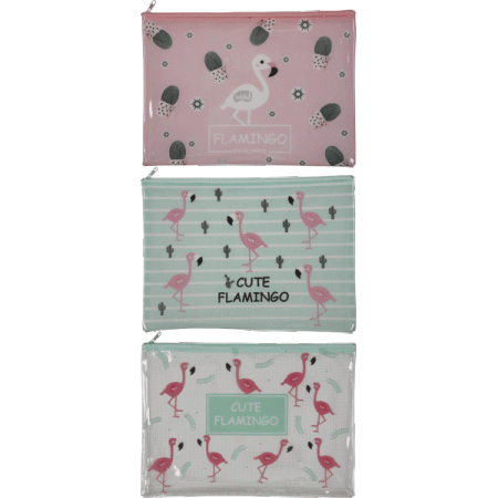 Папка для тетрадей "deVENTE. Flamingo" A4 (32x23x1 см)  сверху, ПВХ, ассорти 3 дизайна 8053034 - купить в интернет-магазине «Буратино»