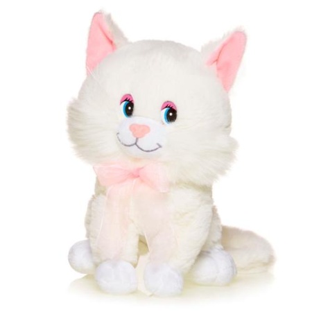 Игрушка Мягконабивная, Котенок Лапушка Белый, 21 cм (MT-HH-R8984E) MT-HH-R8984E - купить в интернет-магазине «Буратино»