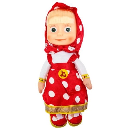 Игрушка мягкая Маша И МЕДВЕДЬ маша в красном плат, 29 см, озвуч, в пак МУЛЬТИ-ПУЛЬТИ в кор.24шт V861 - купить в интернет-магазине «Буратино»