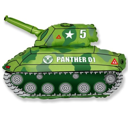 И 14 Танк (зеленый) / Tank / 1 шт /, Фольгированный шар - купить в интернет-магазине «Буратино»