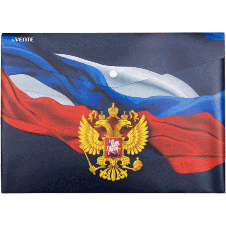Папка-конверт на кнопке "deVENTE. Герб" A4 (335x240 мм) 180 мкм 3071218 - купить в интернет-магазине «Буратино»