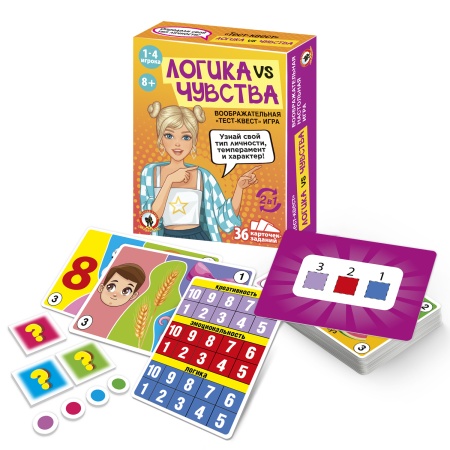 Игра настольная тест-квест ?Логика vs чувства? 04383 - купить в интернет-магазине «Буратино»