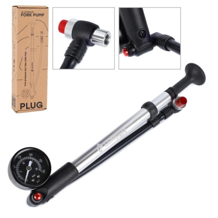 Велонасос для MTB вилок COMIRON PLUG алюминиевый цилиндр пластиковая ручка Presta-Schrader 207 бар - купить в интернет-магазине «Буратино»