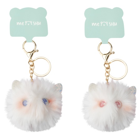 Брелок MESHU "Fluffy", исск. мех, ассорти - купить в интернет-магазине «Буратино»