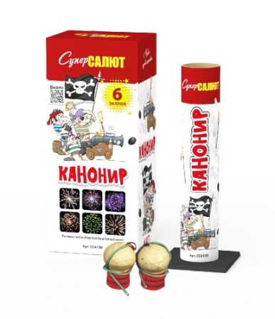 СС6100 Фестивальный шар "Канонир" (1,5"х6) 1/12/6 СС6100 - купить в интернет-магазине «Буратино»