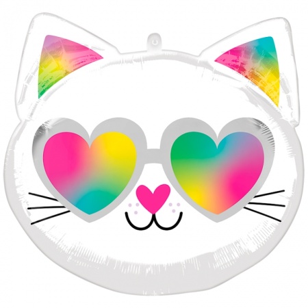 A 17" Фигура Котенок в очках (в упаковке) / 1 шт / США 4157402 - купить в интернет-магазине «Буратино»