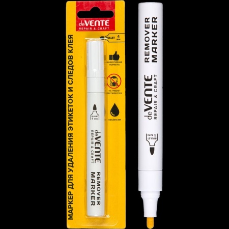 Маркер для удаления этикеток, следов скотча и клея "deVENTE. REPAIR & CRAFT. Remover", пулевидный на - купить в интернет-магазине «Буратино»
