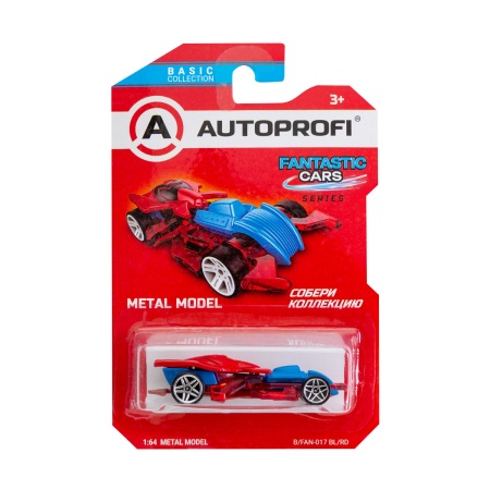 Машинка коллекционная 1:64, Серия FANTASTIC CARS, B/FAN-017, синий/красный, 1/24/48 B/FAN-017 BL/RD - купить в интернет-магазине «Буратино»