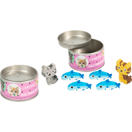 Набор ластиков "deVENTE. Need More Cats" 6 шт 8030307 - купить в интернет-магазине «Буратино»