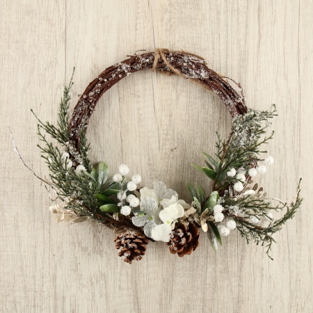 Венок новогодний d-40см Winter Forest ЛЬДИНКА 212608 212608 - купить в интернет-магазине «Буратино»
