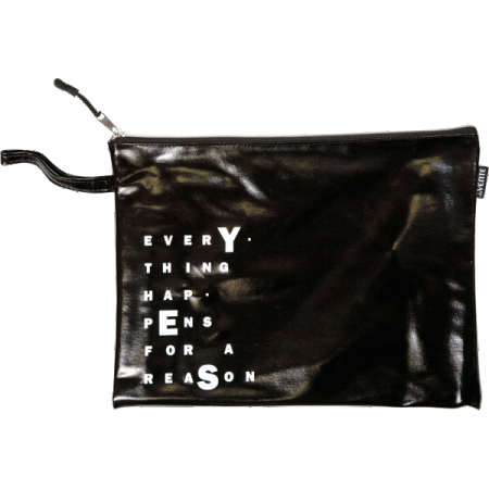 Папка для тетрадей "deVENTE. YES" A4 (34x25x1 см) , черная лаковая искусственная кожа 8053612 - купить в интернет-магазине «Буратино»