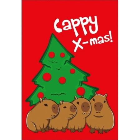 74082 Блокнот Capy Christmas, формат А6, 60 листов, на гребне, целлюлозный картон 74082 - купить в интернет-магазине «Буратино»