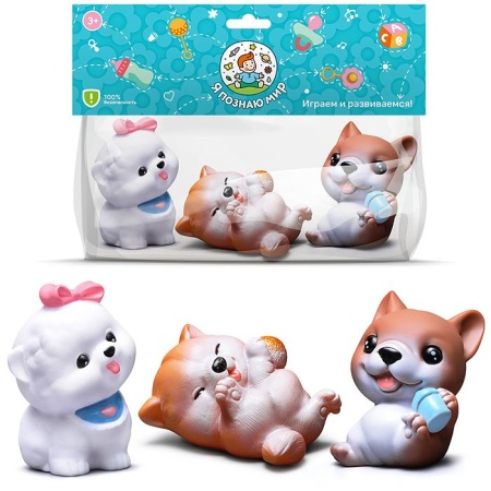 Набор игрушек для купания Y0122 "Милые животные" в Y0122 - купить в интернет-магазине «Буратино»