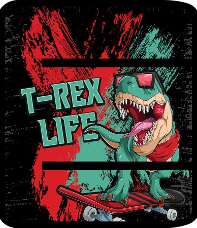 Папка для труда А4, пластик, T-REX 2023, ПТР-1 - купить в интернет-магазине «Буратино»