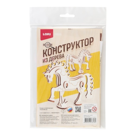 Фн-038 Конструктор из дерева. Мини конструктор "Лошадь" Фн-038 - купить в интернет-магазине «Буратино»