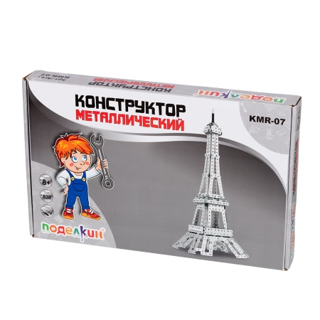 "Поделкин"   KMR-07   Конструктор Эйфелева башня 838 элемент. KMR-07 - купить в интернет-магазине «Буратино»