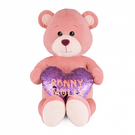 Игрушка Мягконабивная Мишка Молли с Сердцем, 50 см (RM-M015-50S) RM-M015-50S - купить в интернет-магазине «Буратино»