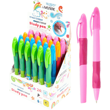 Ручка гелевая стираемая "deVENTE. Study Pen" обучающая письму, для правшей, d=0,7 мм 5051999 - купить в интернет-магазине «Буратино»