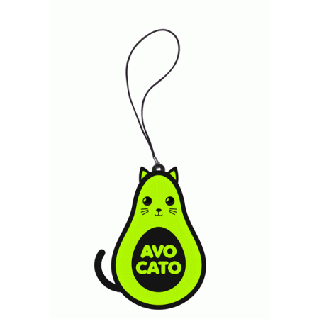 Брелок виниловый "deVENTE. SAFE MODE Avocato" 40x60 мм, световозвращающий желтый 9082200 - купить в интернет-магазине «Буратино»