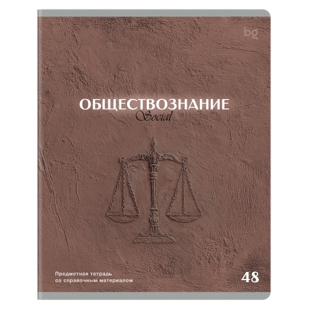 Тетрадь предметная 48л. BG "Печать времени" - Обществознание, тиснение - купить в интернет-магазине «Буратино»