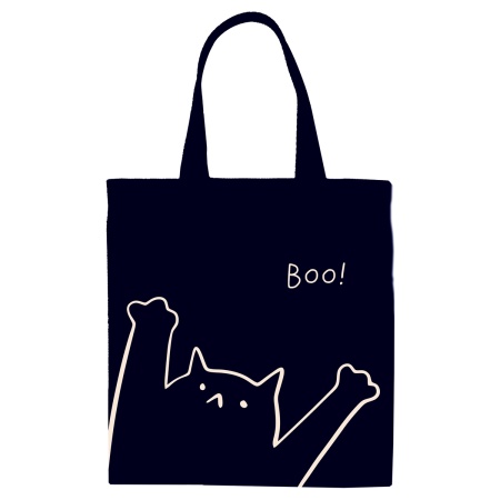 Сумка-шоппер MESHU "Boo", 33*40см, канвас, 1 отделение на молнии, с карманом MS_59705 - купить в интернет-магазине «Буратино»