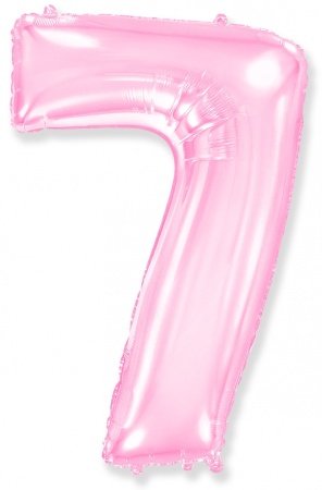 FM 40" Цифра Розовый "7" / Pink / 1 шт / Испания 901767RS - купить в интернет-магазине «Буратино»