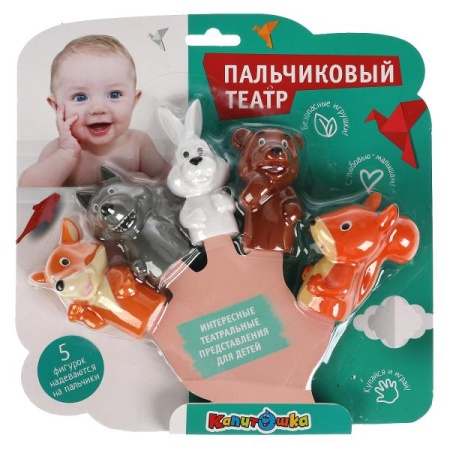 Игрушка пластизоль для ванны пальчиковый театр лесные обитатели КАПИТОШКА в кор.2*12шт LXFWA-19 - купить в интернет-магазине «Буратино»