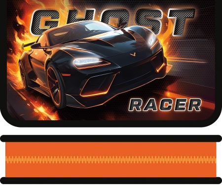 Пенал односекционный большой, GHOST RACER 2025 ПО-02 - купить в интернет-магазине «Буратино»