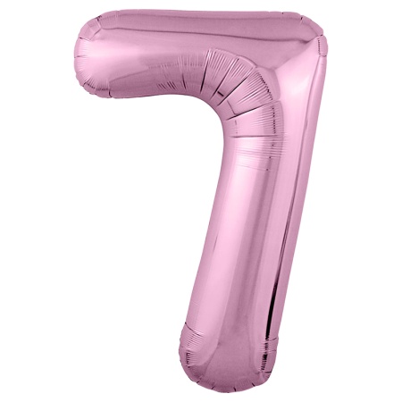 Шар (40''/102 см) Цифра, 7 Slim, Фламинго, 1 шт. в уп. 755419 - купить в интернет-магазине «Буратино»