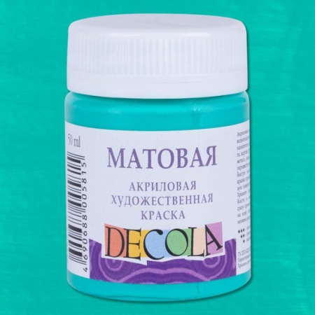 Декола акрил матовый банка 50 мл Мятная 14328735 - купить в интернет-магазине «Буратино»