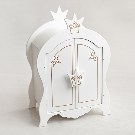 Игрушка детская шкаф из коллекции Shining Crown. Цвет: белоснежный шёлк (4шт) 72020 - купить в интернет-магазине «Буратино»