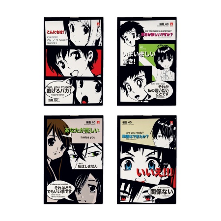 БЛОКНОТ Ф.А6 40 Л. "MANGA ANIME" 4 ВИДА 3-40-718 - купить в интернет-магазине «Буратино»