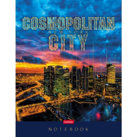 Бизнес-блокнот 80л А5ф 167х216мм 5-цв. блок клетка тв.переплет-Cosmopolitan city- 80ББ5лофВ1_23647 - купить в интернет-магазине «Буратино»