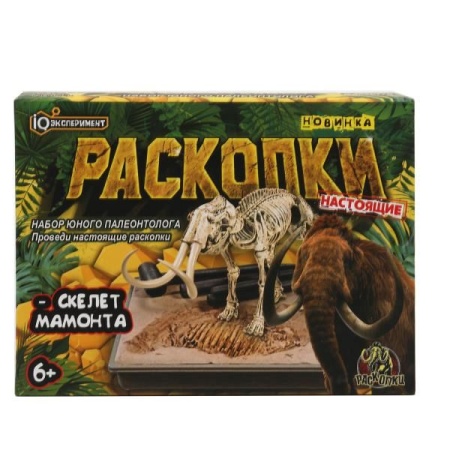 Раскопки мамонт, коробка IQ Эксперимент в кор.2*24шт FLS03-RU - купить в интернет-магазине «Буратино»