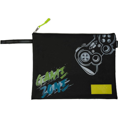 Папка для тетрадей "deVENTE. Game Zone" A4 (33x24x1 см) на молнии сверху, с ручкой 8053322 - купить в интернет-магазине «Буратино»