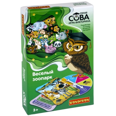Игра-викторина Умная Сова «ВЕСЕЛЫЙ ЗООПАРК», BOX 21x3x13 ВВ4003 - купить в интернет-магазине «Буратино»