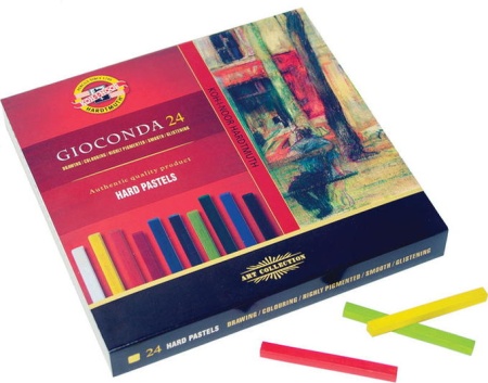 Пастель твердая художественная GIOCONDA 8114, 24цв, картон.упак. 5526122 8114024003KS - купить в интернет-магазине «Буратино»