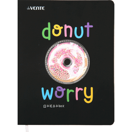 Дневник "deVENTE. Donut Worry" универсальный блок твердая обложка из искусственной кожи 2020198 - купить в интернет-магазине «Буратино»
