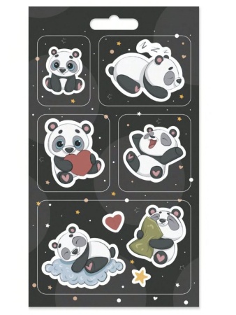 Наклейки "Panda love" 16393 - купить в интернет-магазине «Буратино»